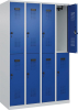 Doppelst. Schrank EVOLO
bodenstehend
RAL7035/5010, 4x2Abteile - More 1