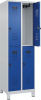 Doppelst. Schrank EVOLO
mit 100 mm hohen Füßen
RAL7035/5010, 2x2Abteile - More 1