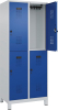 Doppelst. Schrank EVOLO
mit 100 mm hohen Füßen
RAL7035/5010, 2x2Abteile - More 1