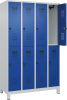 Doppelst. Schrank EVOLO
mit 100 mm hohen Füßen
RAL7035/5010, 4x2Abteile - More 1