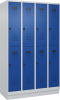 Doppelst. Schrank EVOLO
mit 100 mm hohem Sockel
RAL7035/5010, 4x2Abteile - More 1