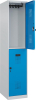 Doppelst. Schrank EVOLO
bodenstehend
RAL7035/5012, 1x2Abteile - More 1