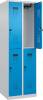 Doppelst. Schrank EVOLO
bodenstehend
RAL7035/5012, 2x2Abteile - More 1