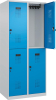 Doppelst. Schrank EVOLO
bodenstehend
RAL7035/5012, 2x2Abteile - More 1