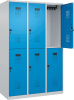 Doppelst. Schrank EVOLO
bodenstehend
RAL7035/5012, 3x2Abteile - More 1