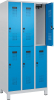 Doppelst. Schrank EVOLO
mit 100 mm hohen Füßen
RAL7035/5012, 3x2Abteile - More 1