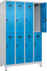 Doppelst. Schrank EVOLO
mit 100 mm hohen Füßen
RAL7035/5012, 4x2Abteile - More 1