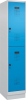 Doppelst. Schrank EVOLO
mit 100 mm hohem Sockel
RAL7035/5012, 1x2Abteile - More 1