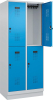 Doppelst. Schrank EVOLO
mit 100 mm hohem Sockel
RAL7035/5012, 2x2Abteile - More 1