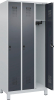Garderobenschrank EVOLO
mit 100 mm hohen Füßen
RAL 7035/7016, 3 Abteile - More 1