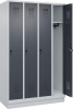 Garderobenschrank EVOLO
mit 100 mm hohem Sockel
RAL 7035/7016, 4 Abteile - More 1