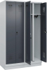 S/W-Gard.-Schrank EVOLO
mit 100 mm hohem Sockel
RAL 7035/7016, 4 Abteile - More 1