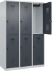 Doppelst. Schrank EVOLO
bodenstehend
RAL7035/7016, 3x2Abteile - More 1