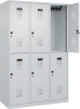 Doppelst. Schrank EVOLO
bodenstehend
RAL7035/7035, 3x2Abteile - More 1