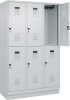 Doppelst. Schrank EVOLO
mit 100 mm hohem Sockel
RAL7035/7035, 3x2Abteile - More 1