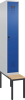 Garderobenschrank EVOLO
mit untergeb. Sitzbank
RAL 7035/5010, 1 Abteil - More 1