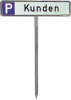 Einschlagpfosten H750 mm
für Parkplatzschild - More 1