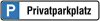 Parkplatzschild Alu
B520xH110 mm
Privatparkplatz - More 1