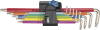 Winkelschraubendreher-
Satz lang Edelstahl
9-teilig T8-T40
Halfefunktion Color Wera - More 1