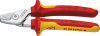 Kabelschere VDE mit
Mehrkomponetnen-Griffen
160mm schlanke Kopfform
KNIPEX - More 1