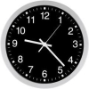 Quarz-Wanduhr D300 eleg.
Ziffernblatt sw, Zahlen - More 1