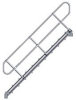 Treppe mit Handlauf 45G
15 Stufen 800 mm breit
Höhe 3,22 m - More 1
