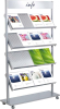 Prospektregal 16xA4
985x300x1650 alusilber - More 1