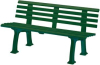 Gartenbank SYLT
3-Sitzer Länge 1500 mm
grün - More 1