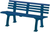 Gartenbank SYLT
3-Sitzer Länge 1500 mm
blau - More 1