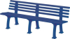 Gartenbank JUIST
4-Sitzer Länge 2000 mm
blau - More 1