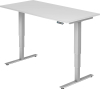 Schreibtisch XDSM 12
1600x800 Weiß/silber - More 1