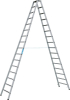 Stufenleiter Saferstep B
2x16 Stufen
Leiterlänge 4,51 m - More 1