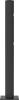 Eckpfosten links Delta
für Schwingtür JULIET
H1200xD110 mm schwarz - More 1