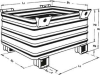 Stapelbehälter verzinkt
B1200xT1000xH650 mm
Nutzlast 2t Auflast 8t - More 1