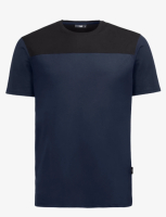 T-Shirt KNUT
marine/schwarz
60% Baumwolle / 40% recy. Polyester