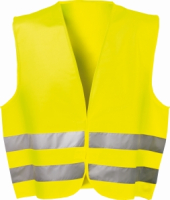 Warnschutz-Weste Polyest.
EN 20471 fluoresz. gelb
m. Klettverschl./Universalgr.