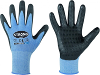 Nitril-Strick-Schutzhandschuh 
HANTING m. Noppen blau/schwarz
PSA-Kat. II - EN 388