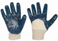 B-NITRIL-Schutzhandschuh 
BlueSun blau teilbeschichtet
mit Strickbund - EN 388