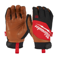 MILWAUKEE-Leder-Hybrid-
Schutzhandschuh 
EN 388 rot/braun/schwarz