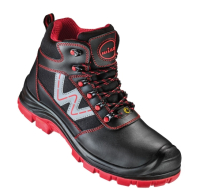 Sicherheitshalbstiefel LAGOS
schwarz/rot
EN ISO 20345 S3