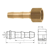 Messing-2/3-Verschraubung
G 3/8