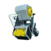 Handabroller - Metallausf.
für Klebebandrollen
mit Metallmesser