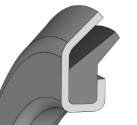 Axialdichtung, NBR/Metall
RB 55 - 55 x 75 x 5,5 mm