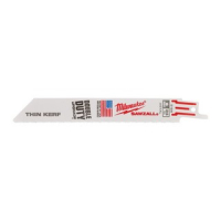 MILWAUKEE Säbelsägeblatt
Metall THIN KERF 150 x 1.0 mm
24 Tpi, Packung = 5 Stück