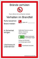 Verbotsschild Kunststoff
B200xH300 mm
Brandschutzverordnung