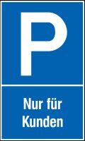 Parkplatzschild Kunstst.
B250xH400 mm
Nur für Kunden