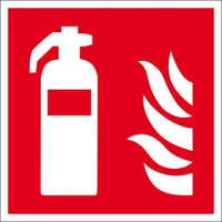 Brandschutzschild Folie
B100xH100 mm
Feuerlöscher