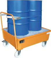 Fahrbare Auffangwanne
2x200ltr. Gelborange