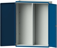 Schrankgehäuse
B1485xT500xH1950mm
RAL7035/5010 m.Mittelwand