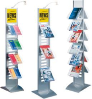 Prospektsäule Tec-Art
ohne Fächer silber
